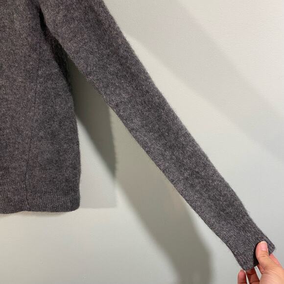 Marc by Marc Jacocbs Charcoal Grey Turtleneck Merino Wool Blend Sweater Size S - Picture 5 of 8